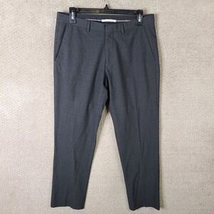Calvin‎ Klein Pants Mens 31x30 Gray Infinite Slim Fit 4 Way Stretch Flat Front
